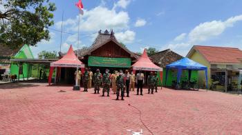 Danrem 082 CPYJ Kunjungi Pelaksanaan Kegiatan Program TMMD 110 Bojonegoro